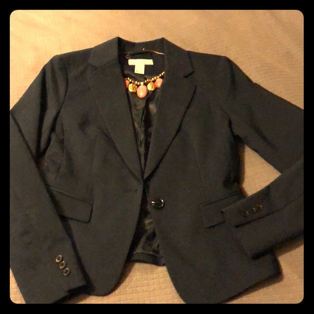 Navy Fitted Blazer
